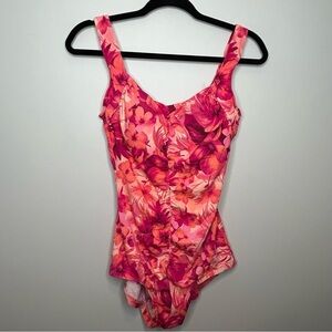 LE Cove‎ floral one piece swim suit size 10